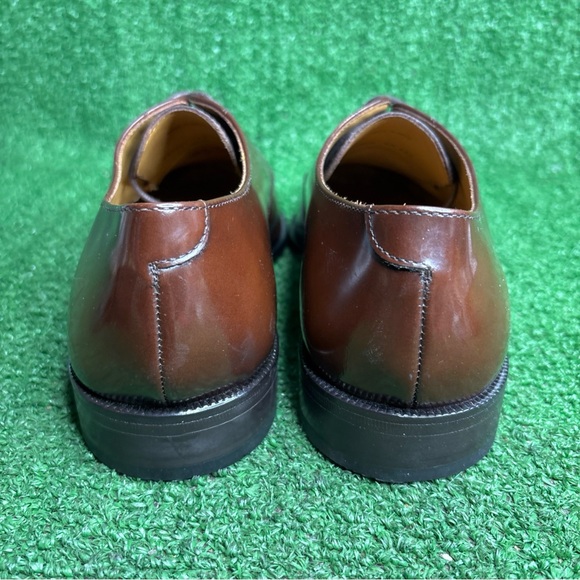 Cole Haan Men’s 8.5 Brown Patent Leather Split Toe Oxford Shoes - NEW - Picture 4 of 12